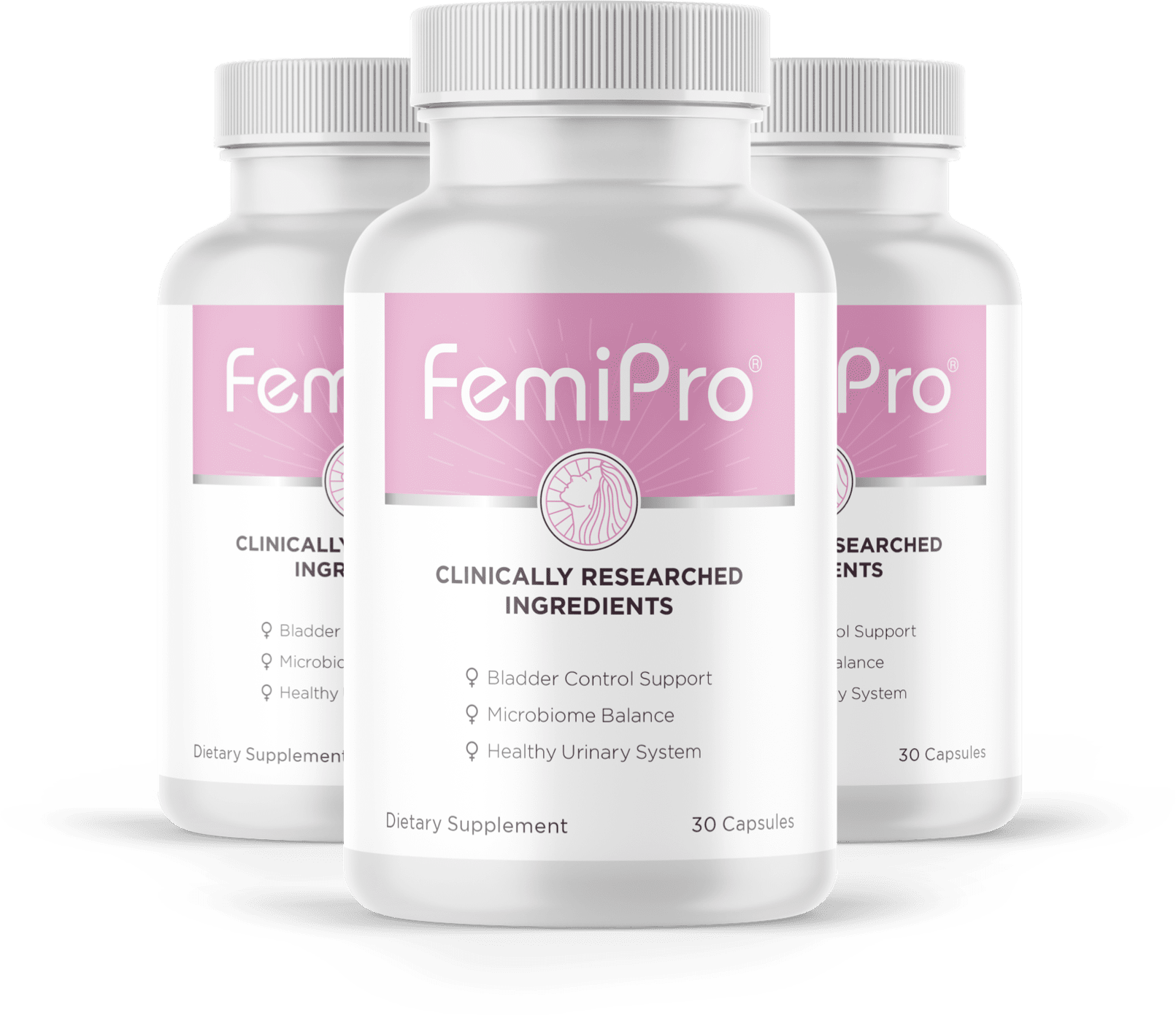 FemiPro 3 bottle package with 2 free bonus guides